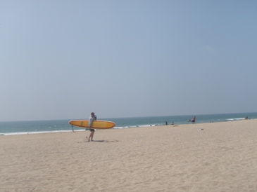 carsten dau with my Dewey Weber surfboard