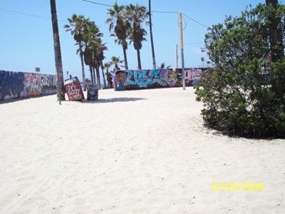 grafitti area in santa monica/venice beach